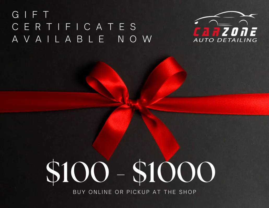 CarZone Auto Detailing gift certificate